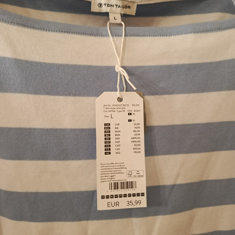 Лонгслив Tom Tailor, L