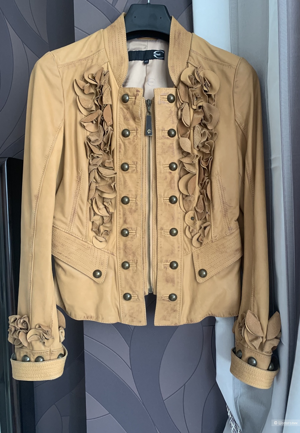 Кожаная куртка Just Cavalli, р.42
