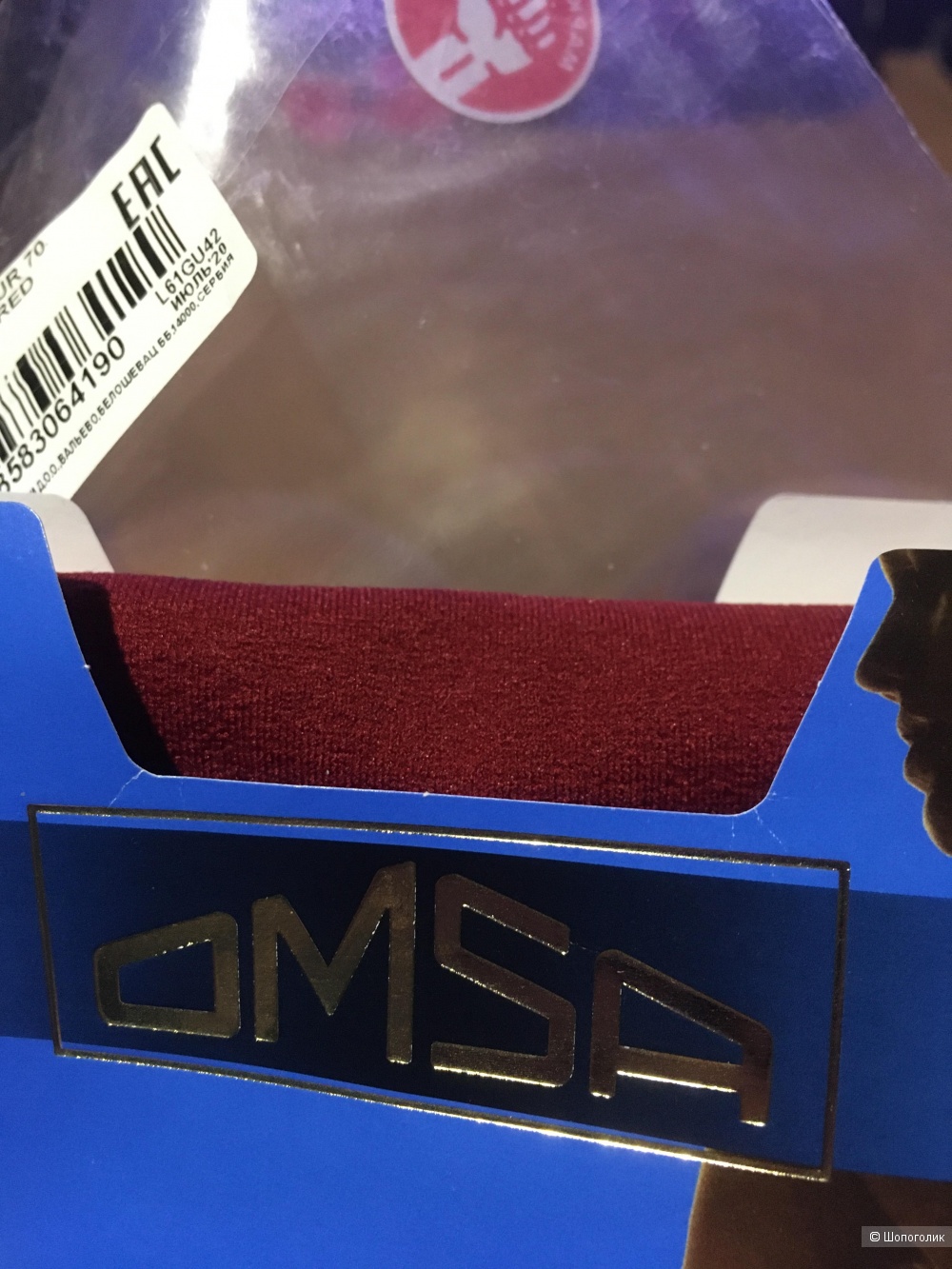 Колготки omsa velour 3 размер