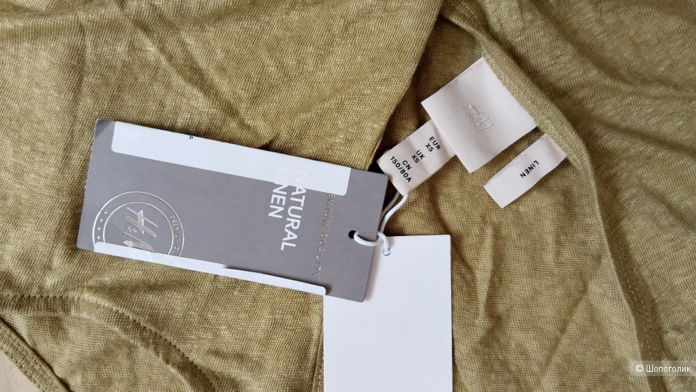 Льняной топ H&M Premium размер XS