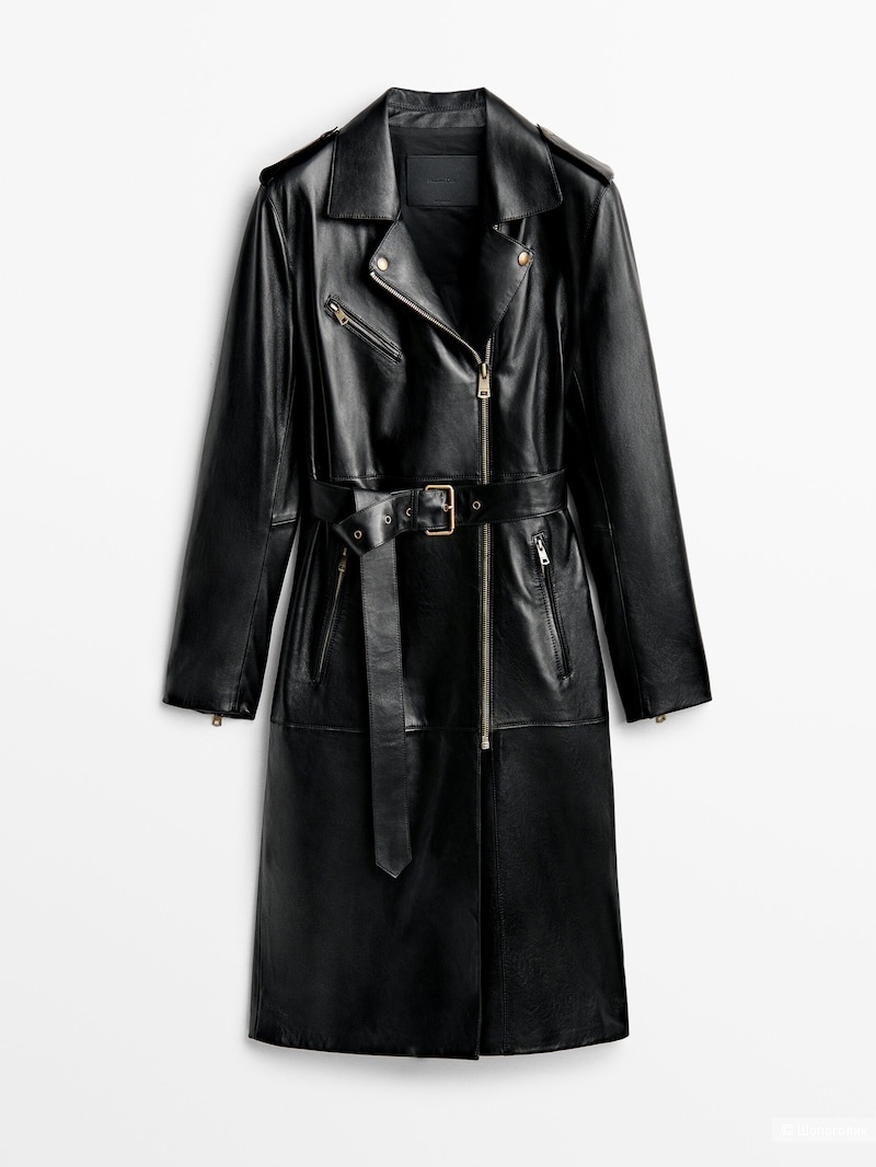 Кожаный тренч Massimo Dutti , размер S/M