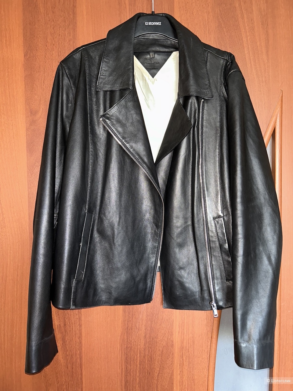 Кожаная куртка-косуха Massimo Dutti, размер XL (на российский 48-50)