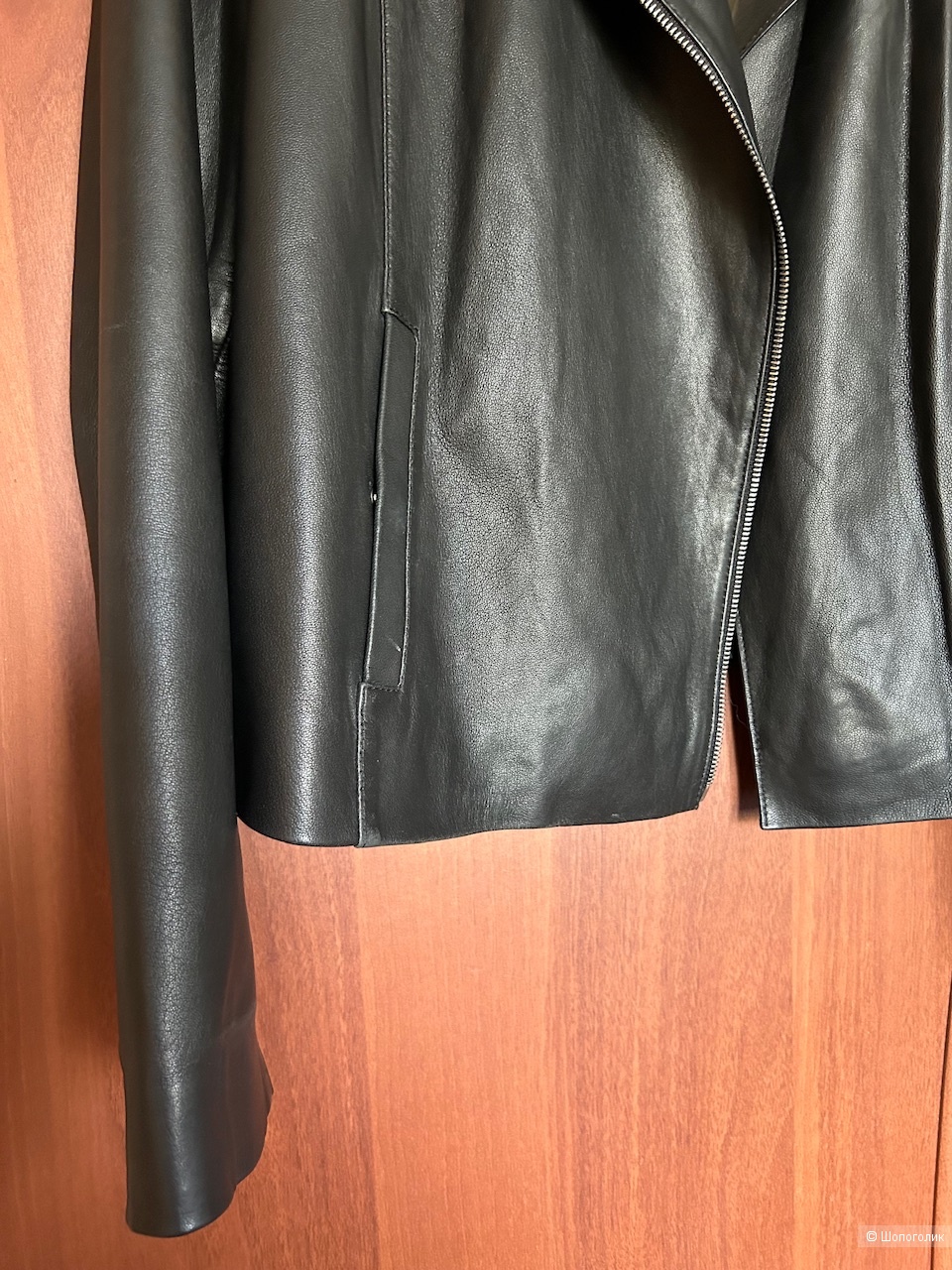 Кожаная куртка-косуха Massimo Dutti, размер XL (на российский 48-50)