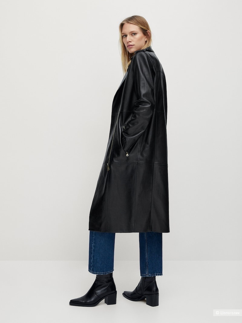 Кожаный тренч Massimo Dutti , размер S/M