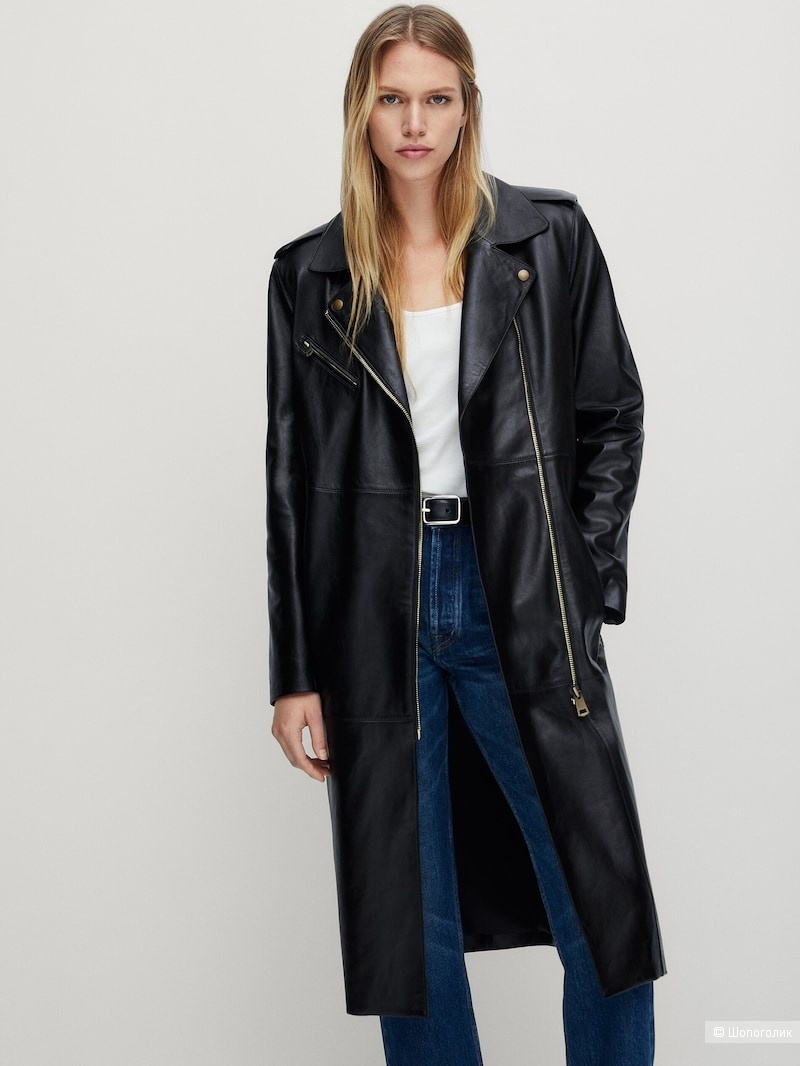 Кожаный тренч Massimo Dutti , размер S/M