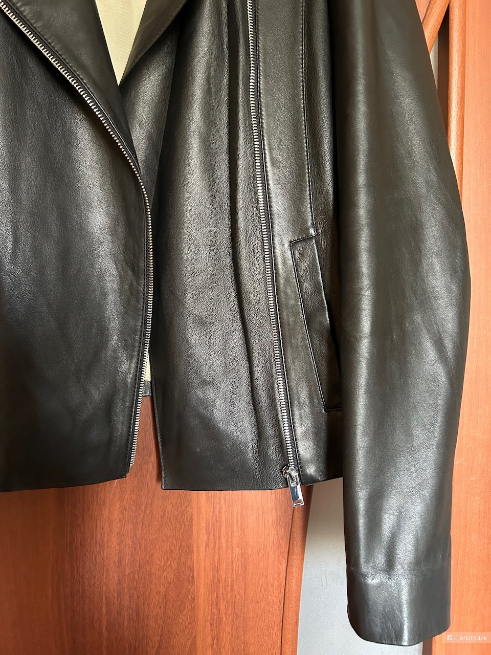 Кожаная куртка-косуха Massimo Dutti, размер XL (на российский 48-50)