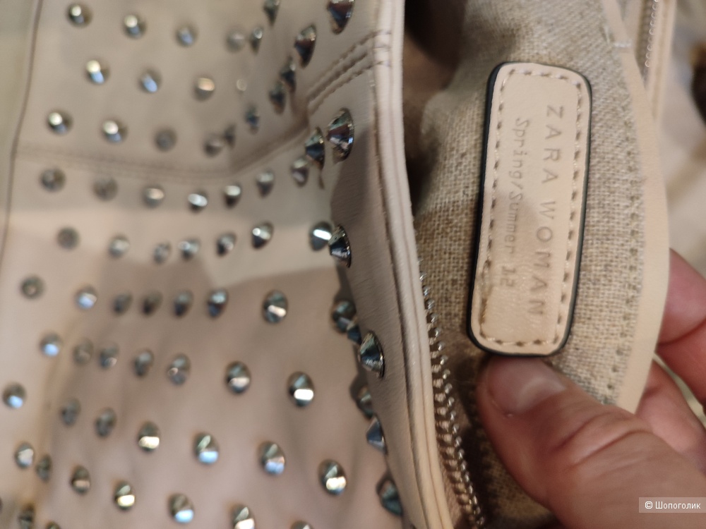 Кожаная сумка Zara