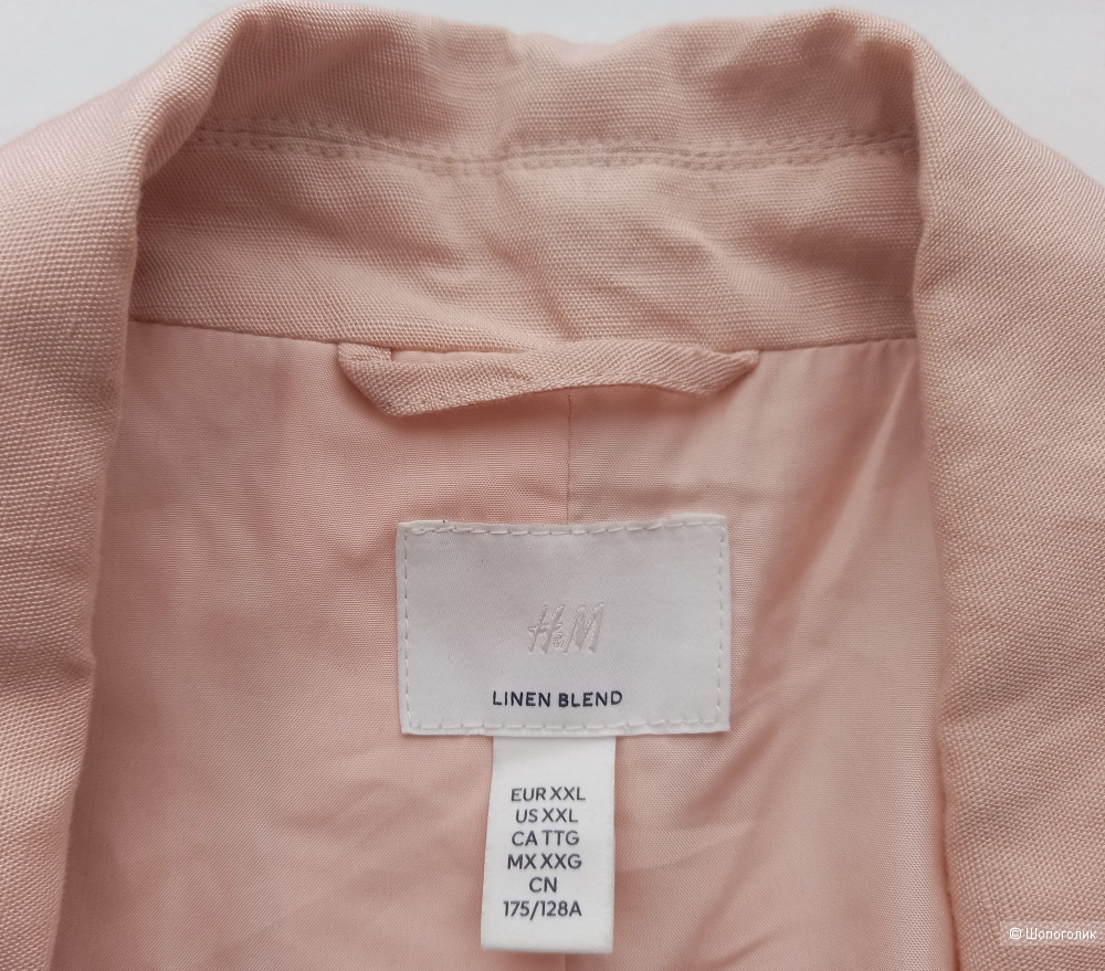 Пиджак льняной H&M, XXL, 56 3XL