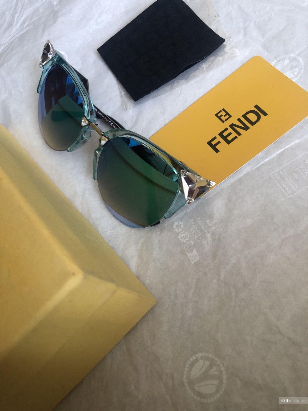 Солнцезащитные очки Fendi lridia,one size.