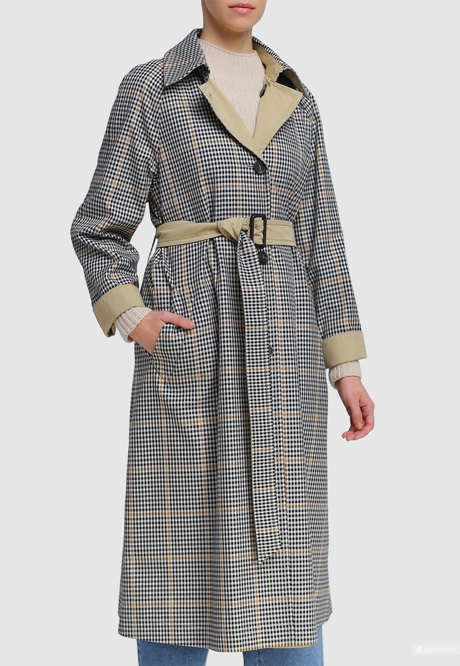Двусторонний тренч плащ Max Mara Weekend 46-48-50