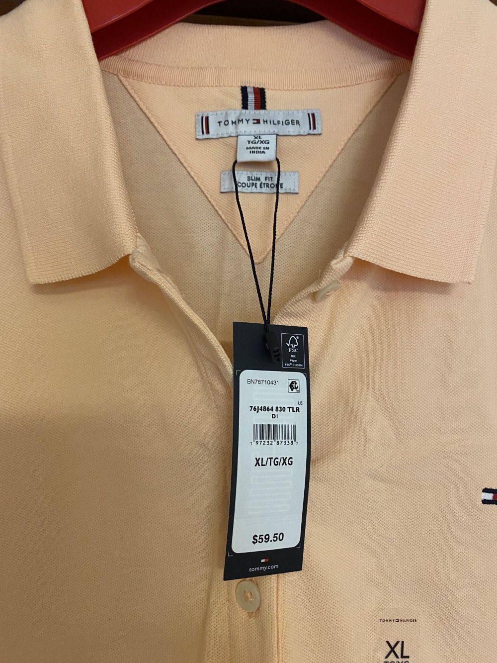 Поло Tommy Hilfiger размер XL