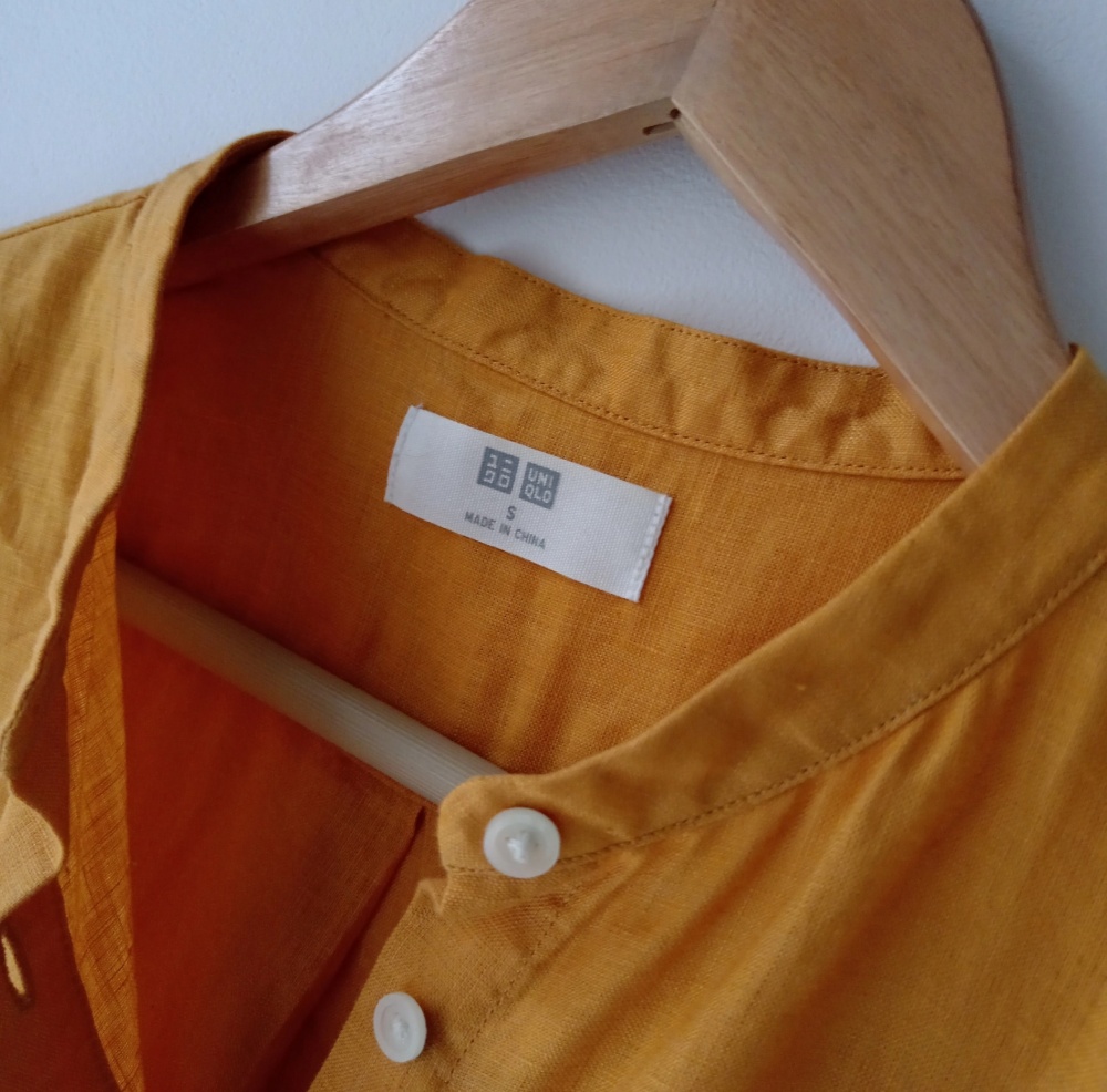 Льняная блузка Uniqlo размер S