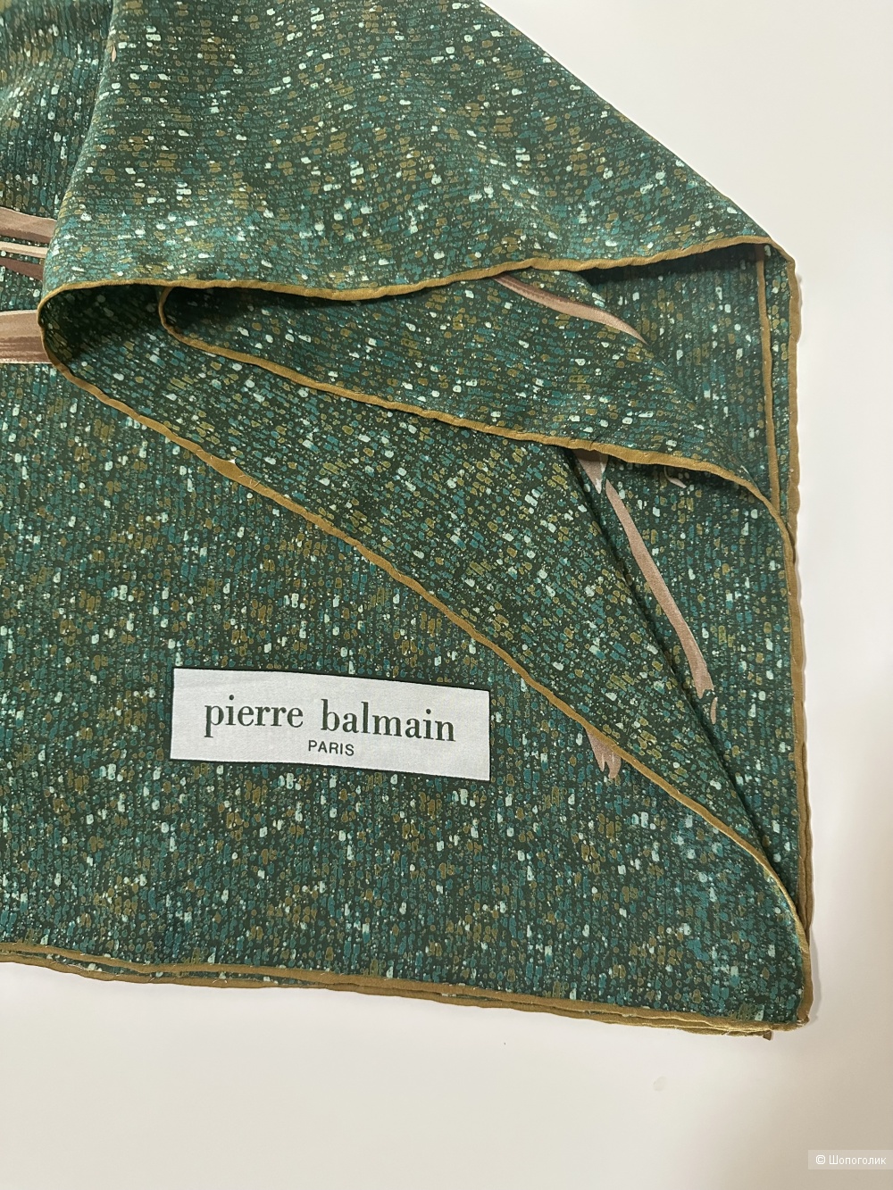 Шелковый платок Balmain 90х90 см.