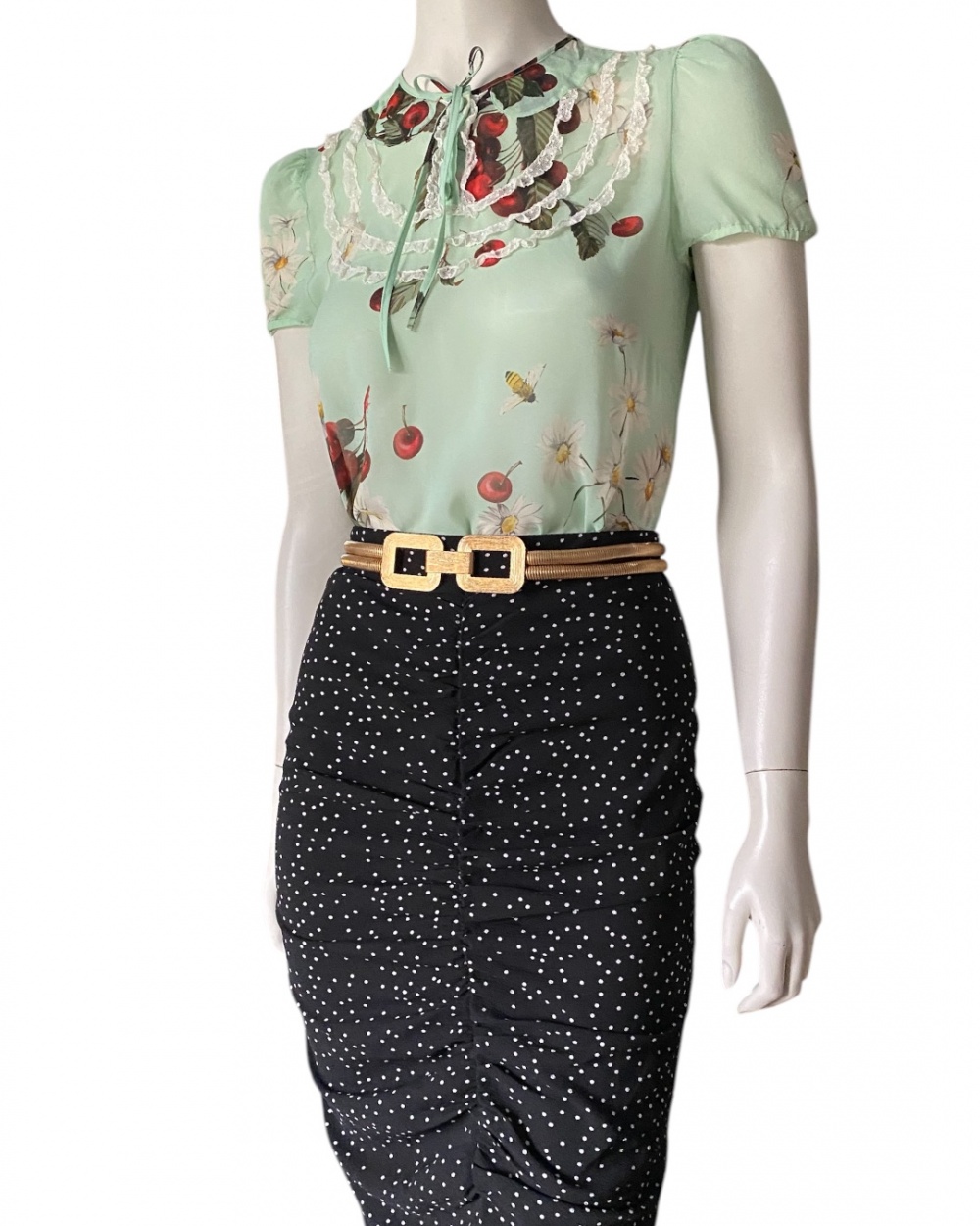 Шелковая блуза Red Valentino 40