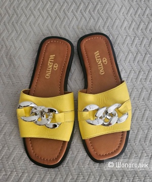Сабо-мюли в стиле Valentino, 38-38.5