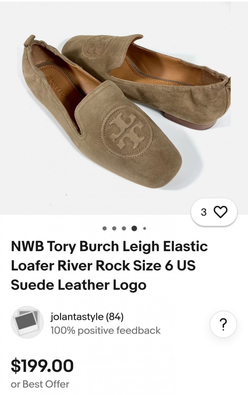 Лоферы Tory Burch размер 38