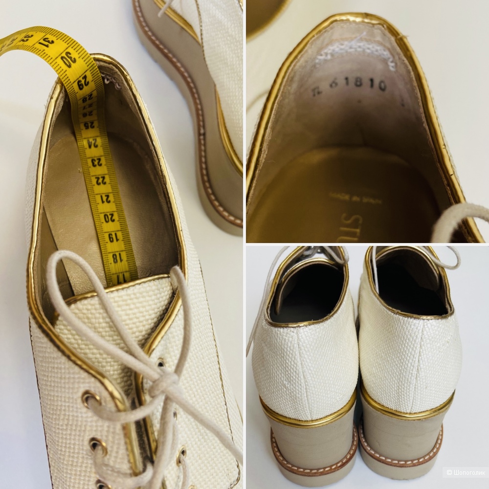 Stuart Weitzman лоферы/туфли кожа 37,5