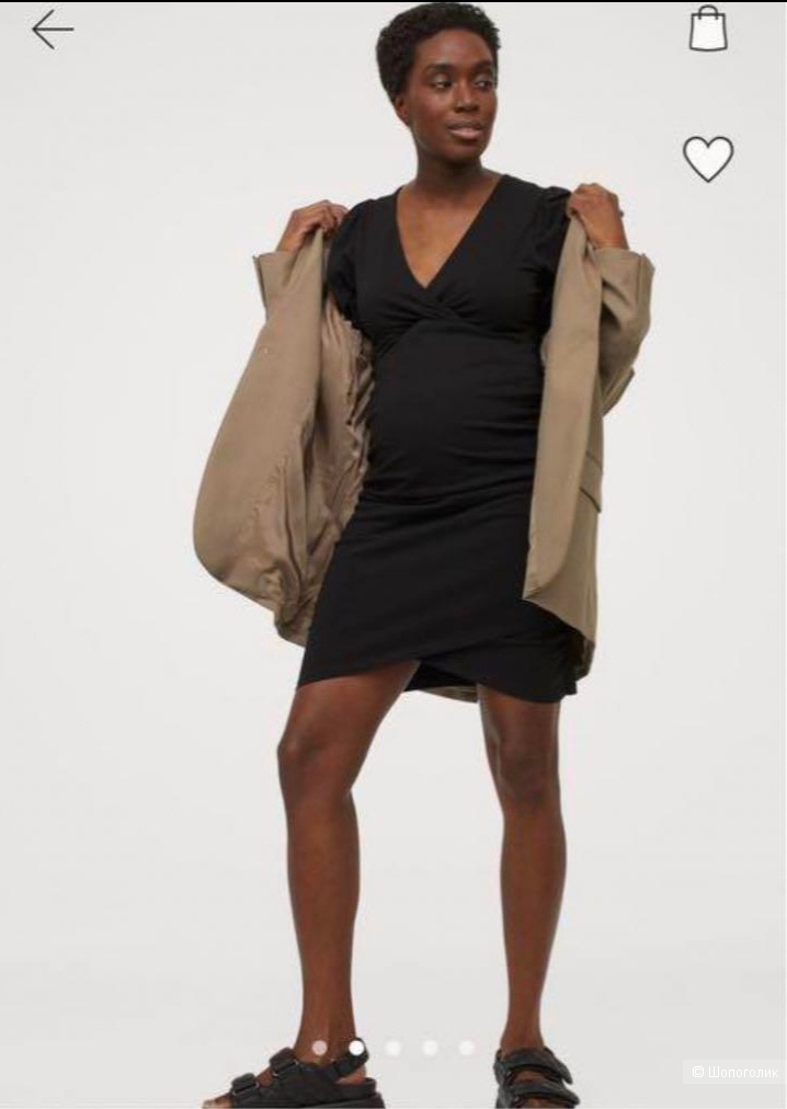 Хлопковое платье H&M Mama L/50