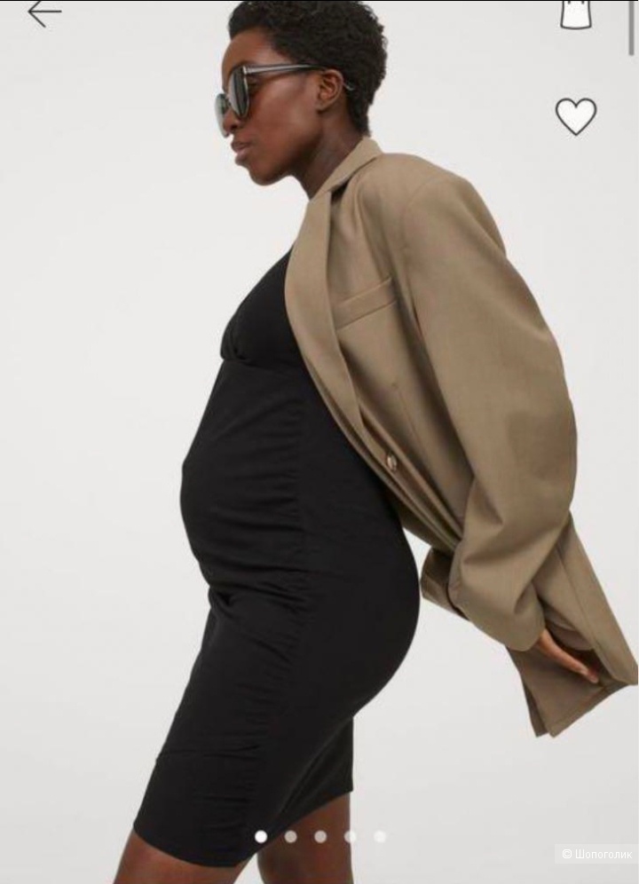 Хлопковое платье H&M Mama L/50