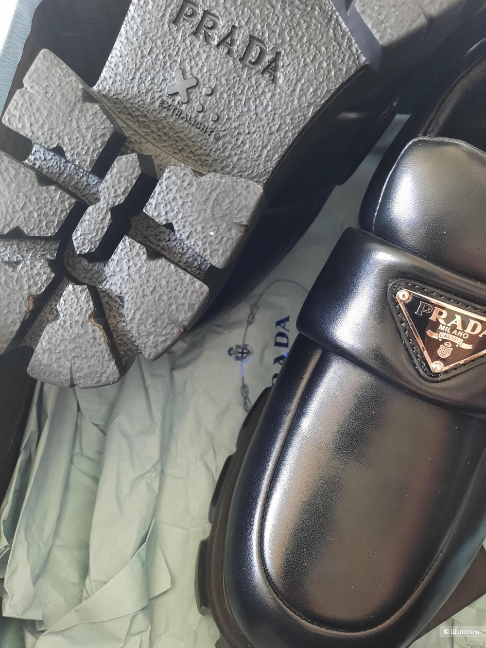 Женские лоферы Prada 39 40 eu