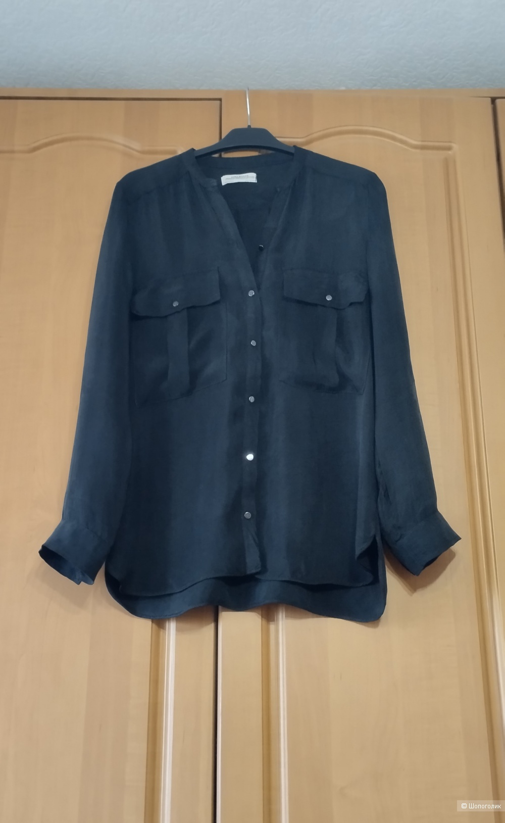 Блуза рубашка женская cupro ZARA, s/m