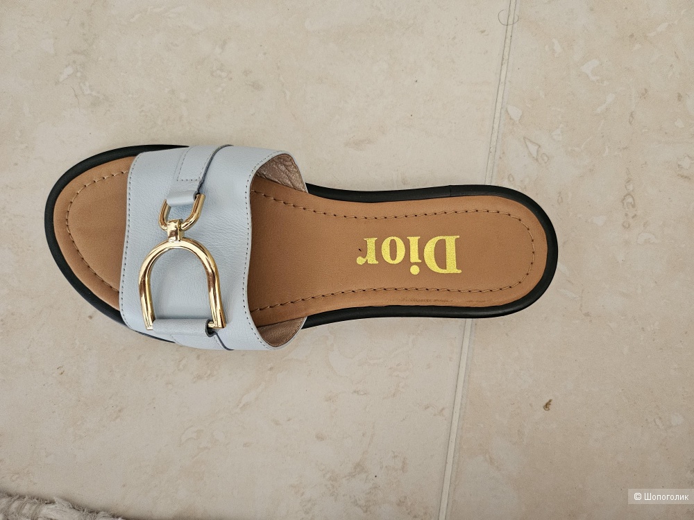 Мюли-сабо в стиле Dior, кожа, 39
