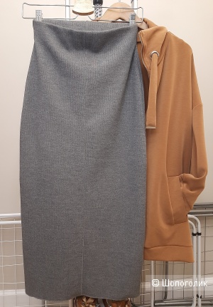 Трикотажная юбка макси ZARA S