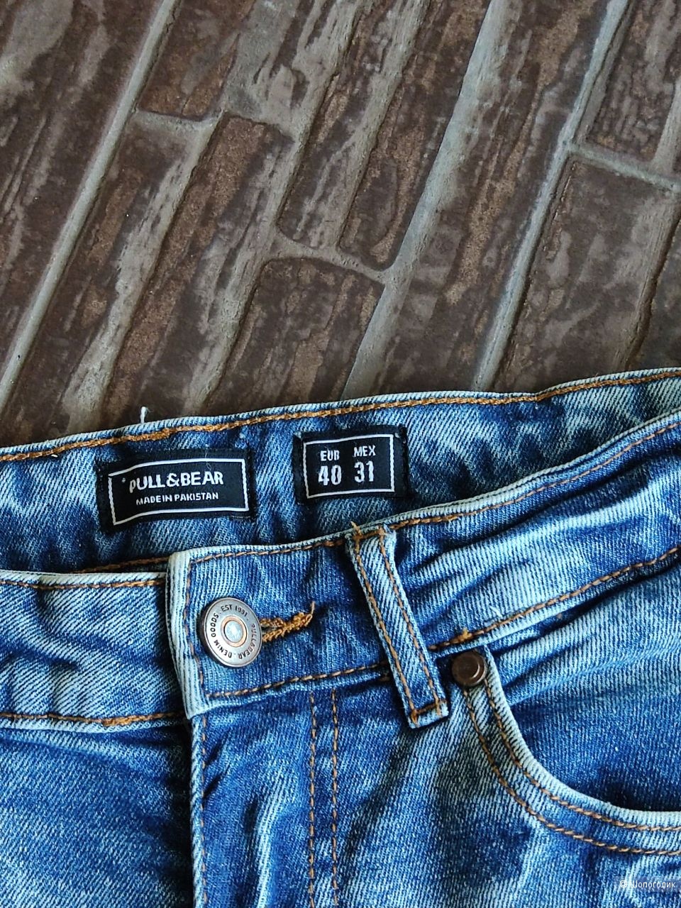 Джинсовые шорты Pull&Bear, р. 46( 31 размер джинсовой одежды)