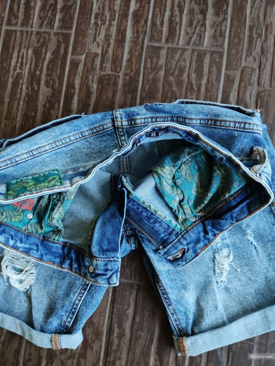 Джинсовые шорты Pull&Bear, р. 46( 31 размер джинсовой одежды)