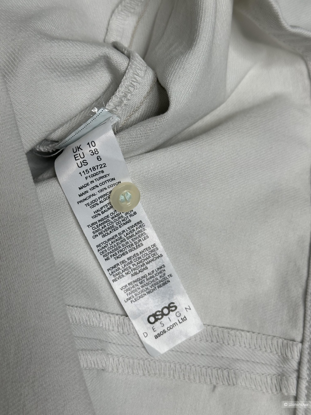 Платье ASOS Design, серое, размер 44