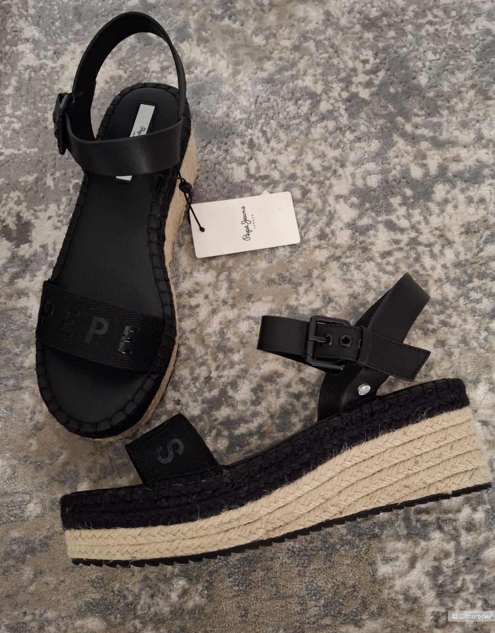 Босоножки на танкетке Pepe Jeans/40