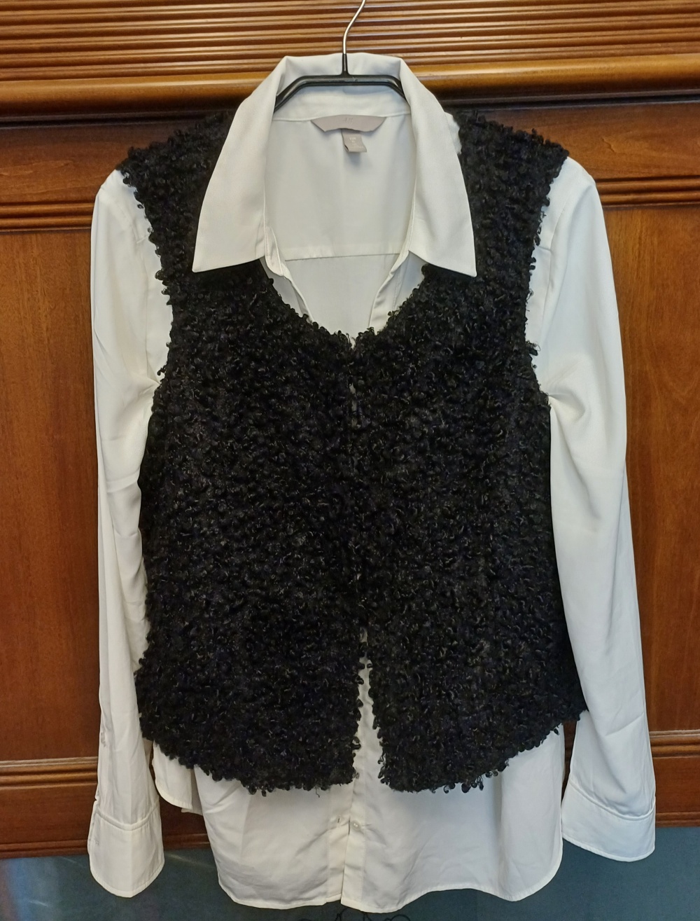 Меховой топ, жилет каракульча, KS S, M