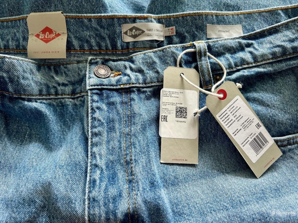 Джинсы мужские Lee Cooper Straight Размер производителя 40/34 (пояс 108 см)