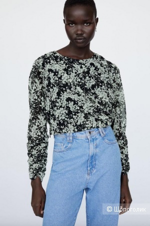 Zara топ блуза р.S