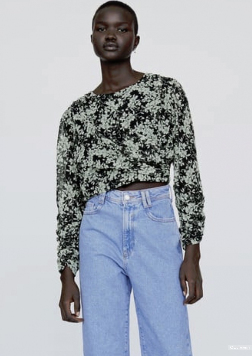 Zara топ блуза р.S