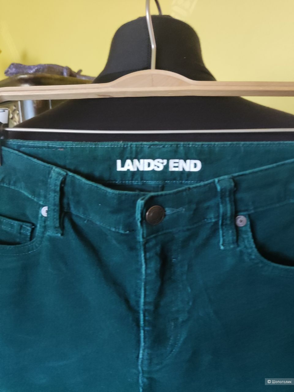 Вельветовые джинсы Lands'end, р.44.