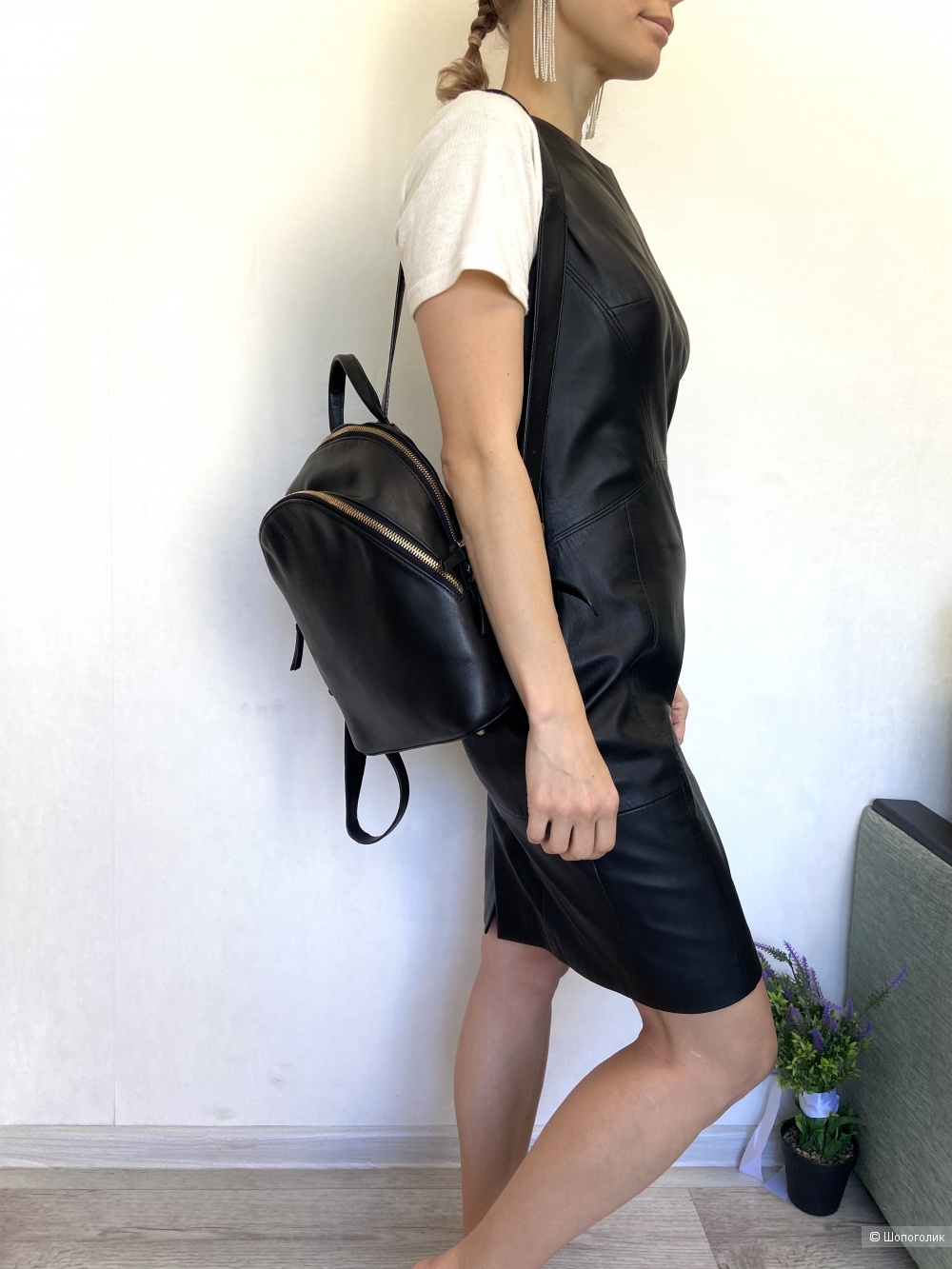 Рюкзак DKNY кожа 28х24х11 см