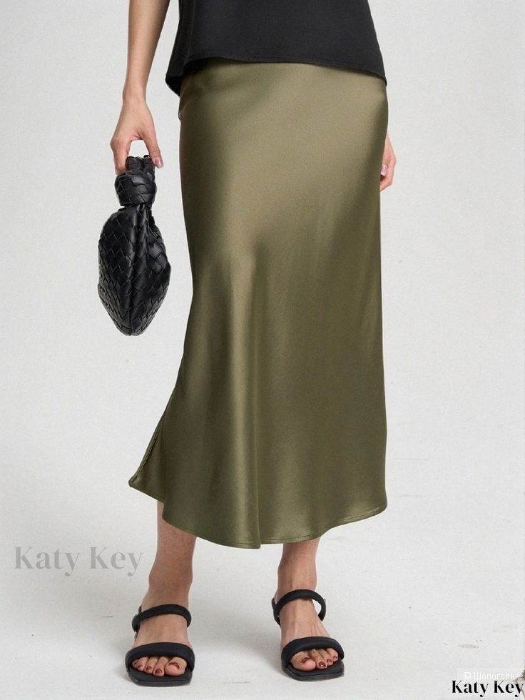 Шелковая юбка H&M 36