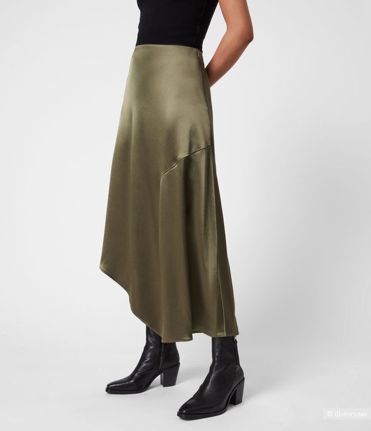 Шелковая юбка H&M 36