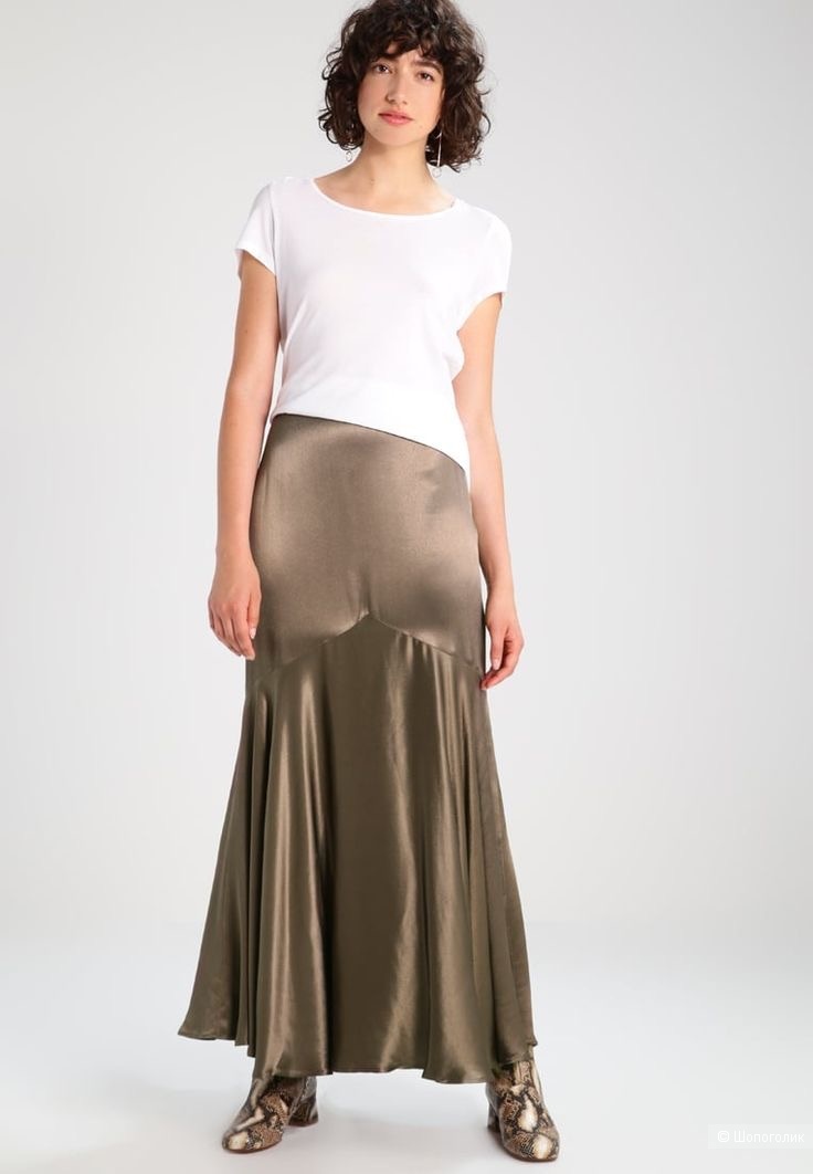 Шелковая юбка H&M 36