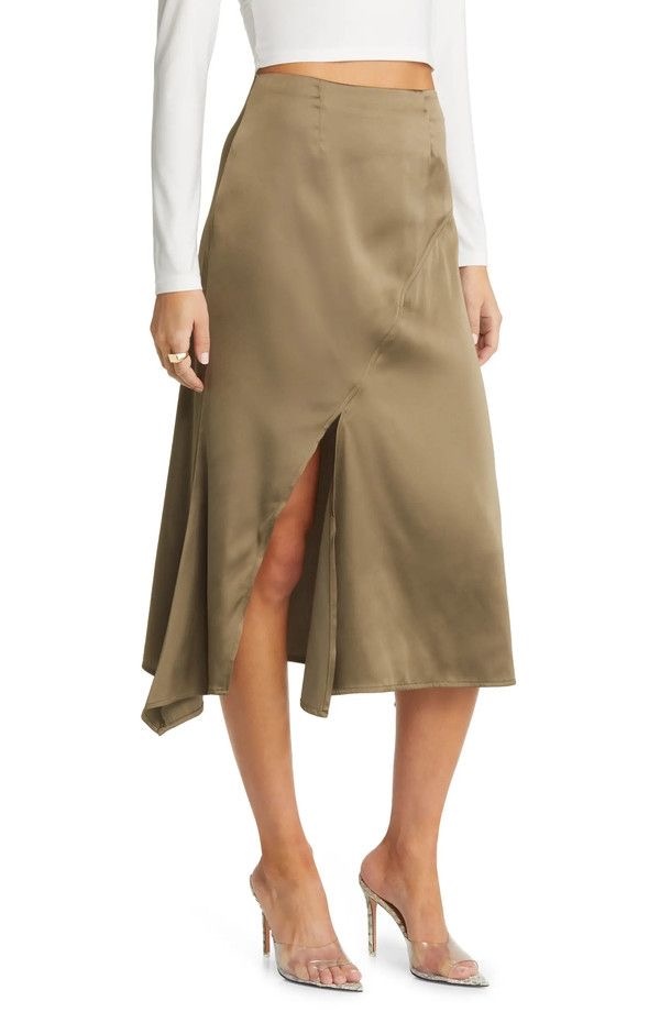 Шелковая юбка H&M 36