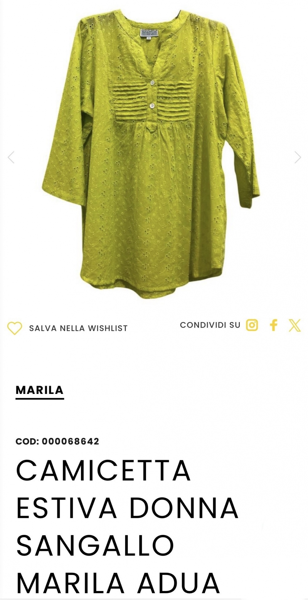 Блуза Marila. IT XL (48/50/52 RU)