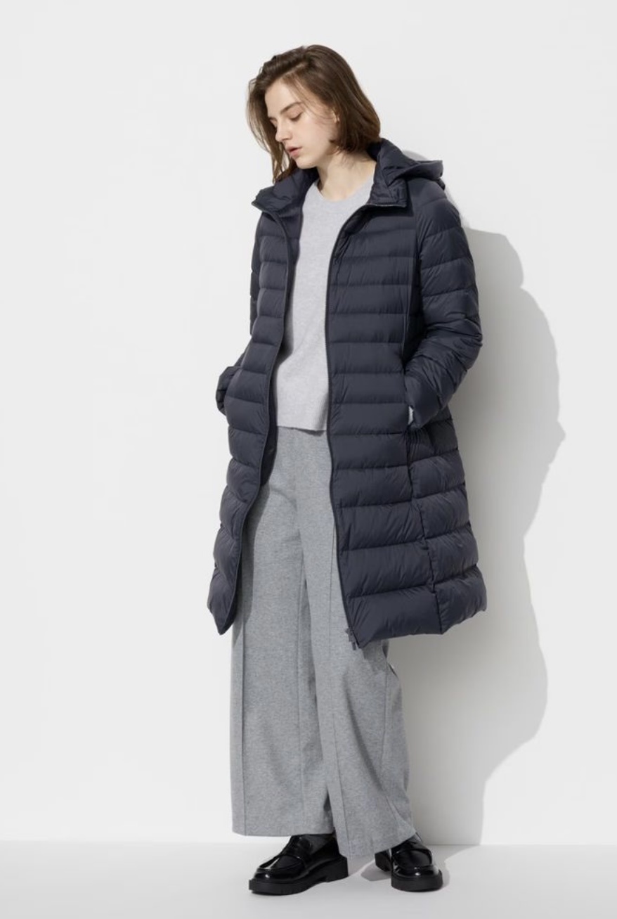 Пуховое пальто Uniqlo, р. xl