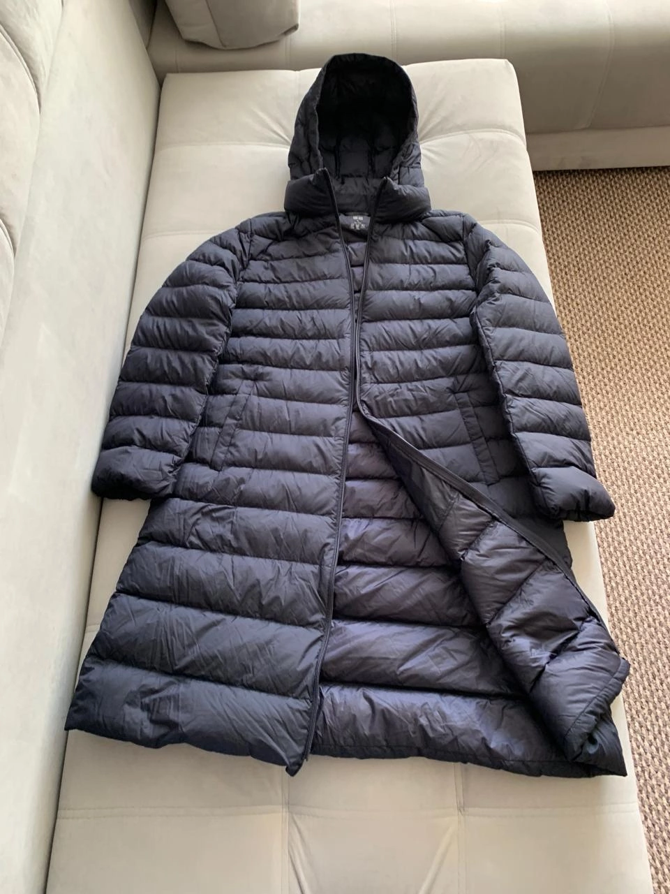 Пуховое пальто Uniqlo, р. xl