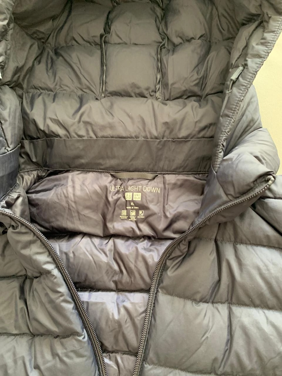 Пуховое пальто Uniqlo, р. xl
