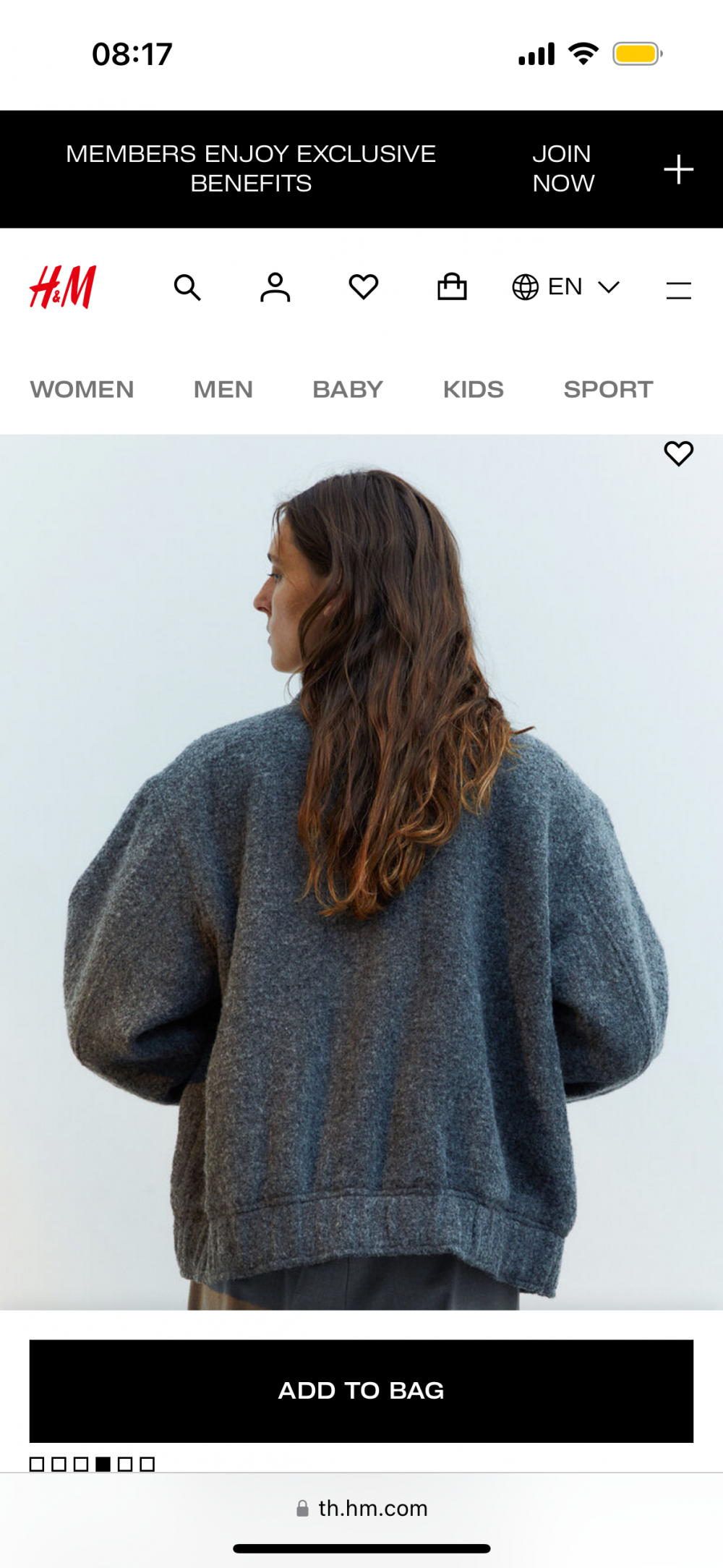 Бомбер H&M размер М