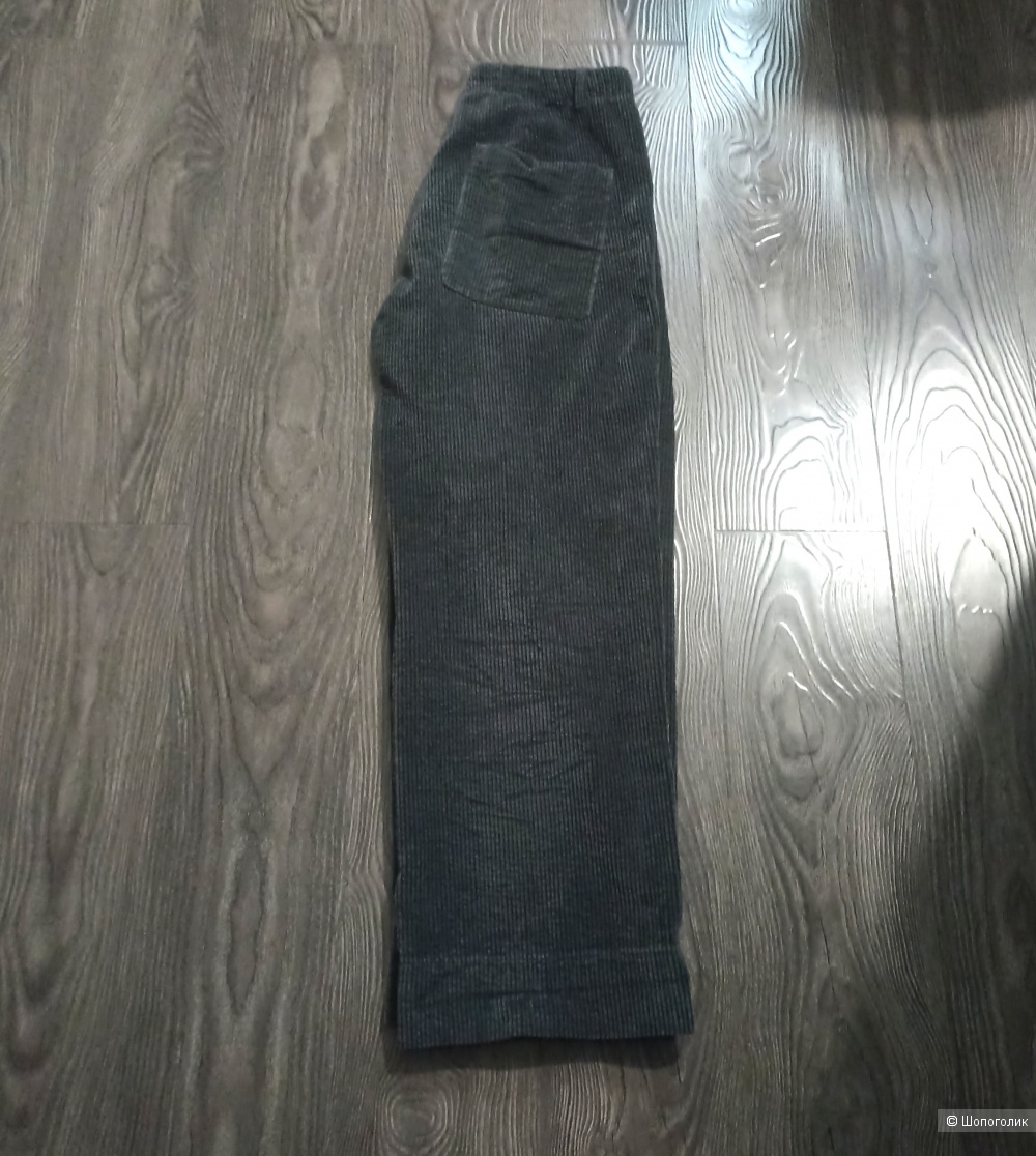 Max Mara брюки серый вельвет р 44