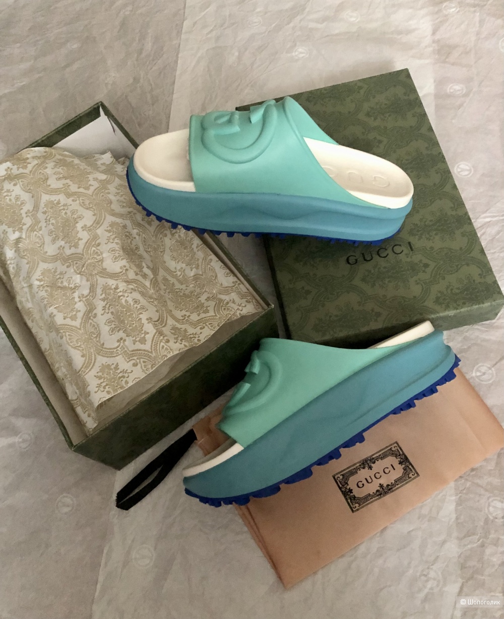 Шлепанцы Gucci,38 размер.
