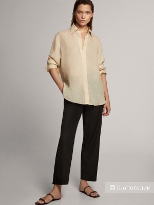 Льняные брюки Massimo Dutti/46