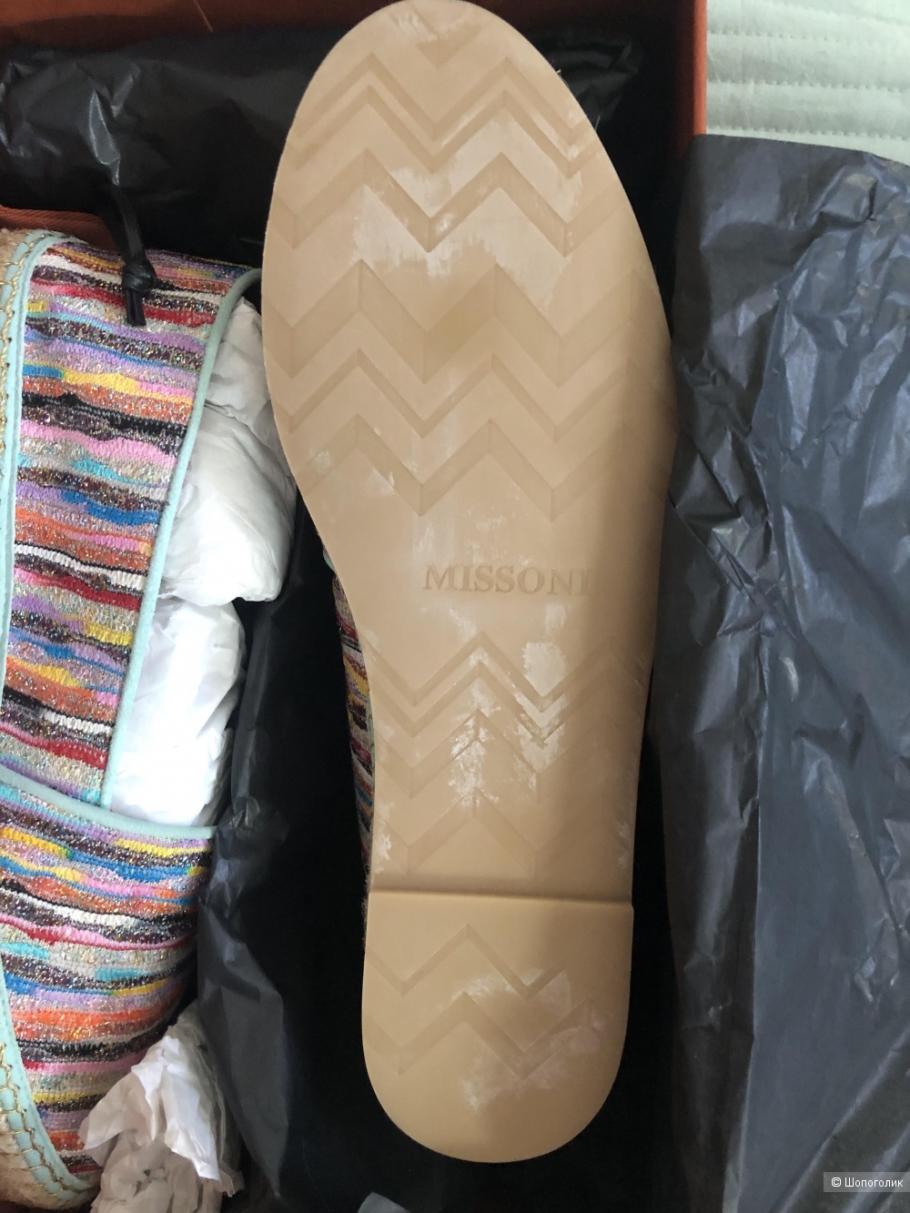 Женские текстильные эспадрильи Missoni 37 разм